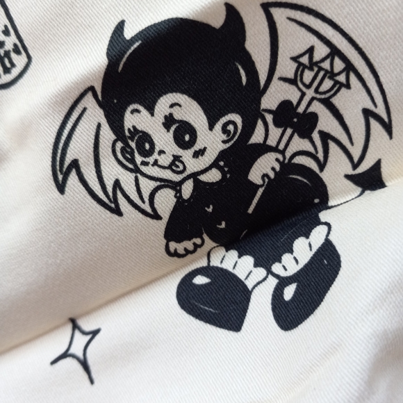 DK kawaii goth creepy cute dbl corset laced top & metal stud skirt set SOLD! - Picture 7 of 15